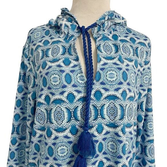 Cabana Life Size Large Dress Long Sleeve Hoodie Resort Beach Vacation SPF - Picture 2 of 8